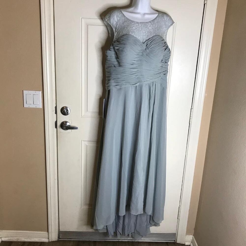 Azazie Women's Mother of the Bride Zen MBD Dress Dolphin Grey NEW ~ Size 16